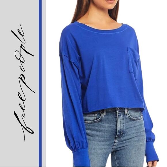 Free People Women’s Austin Relaxed Cozy Fit Long  Sleeve Top - Size M​ - Picture 1 of 7